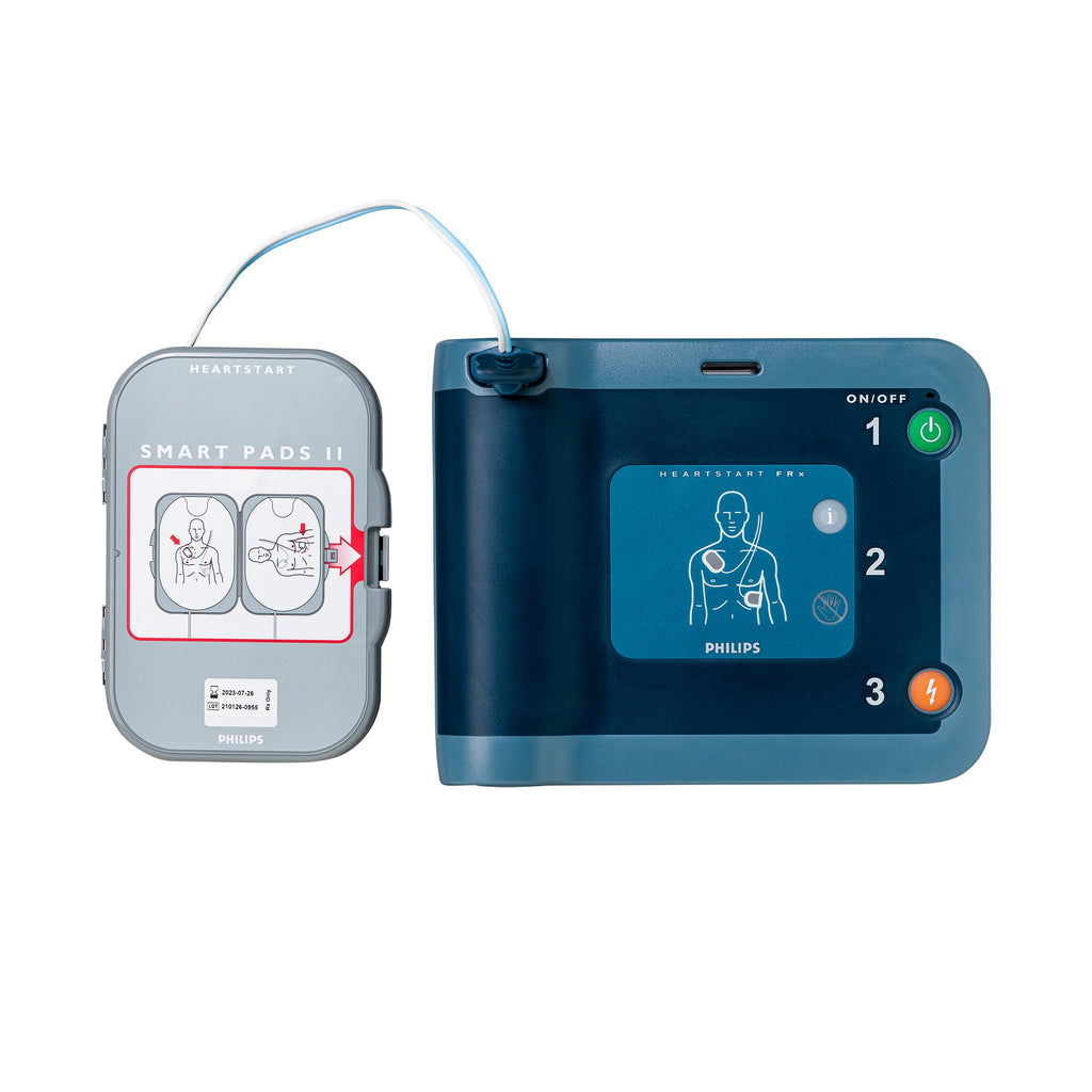 Défibrillateur Philips FRx avec électrodes